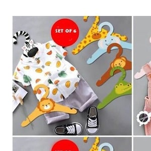 Cintre de vêtements en bois pour bébés enfants, Organisateur de garde-robe de chambre d’enfant, Cintres en bois pour enfants, Cadeau de fête de bébé