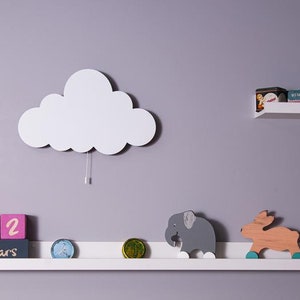 Cloud Wall Light, Nursery Lighting, Wooden Nightlight for Baby Room,Newborn Gift,Kids Room Wall Decor