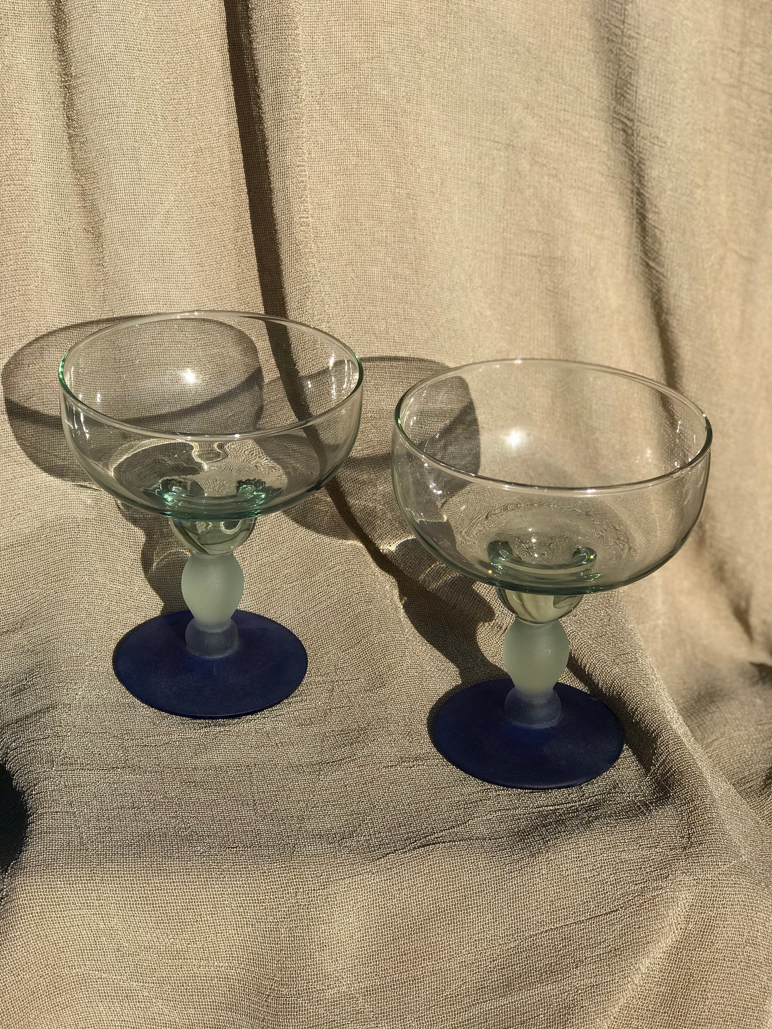 Margarita Glasses Vintage Stemware Retro Margarita Glass Set Etsy