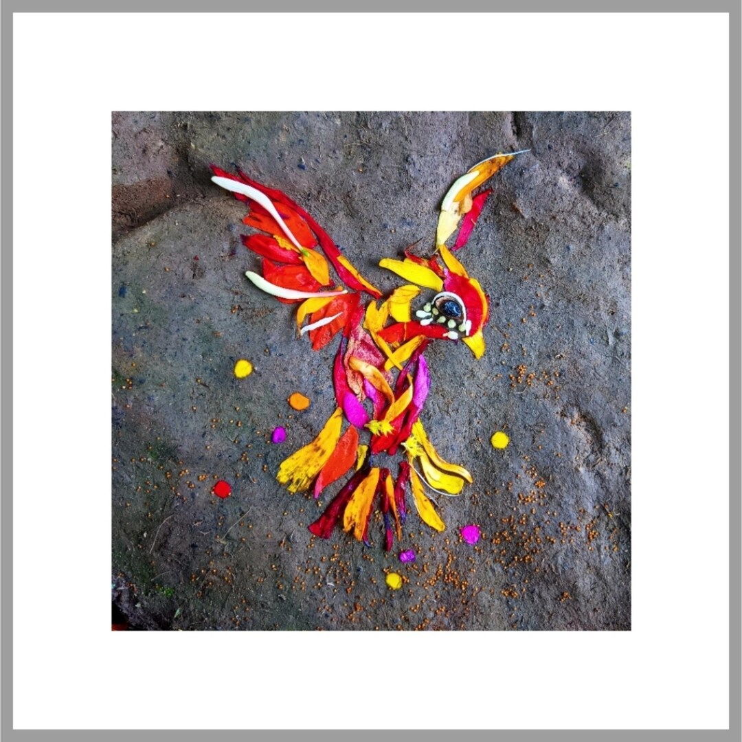 MOUNTED & Signed 'phoenix' Print. Original Artwork by Hannah Bullen