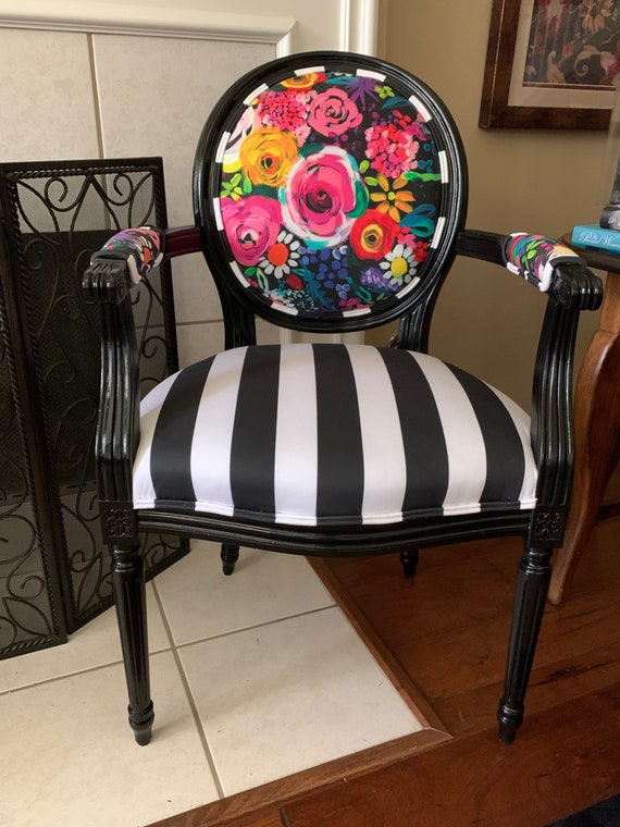 Black and white striped office chair new arrivals