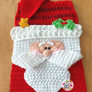 Santa and Leprechaun flag crochet pattern