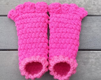 Troll Toes and Big Feet Slippers Crochet PATTERN Canada