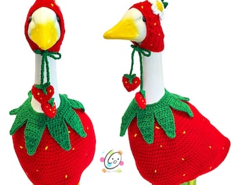 Big-23” Berry Goose Outfit Crochet PATTERN