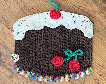 Cherry Chocolate Cloth Crochet Pattern