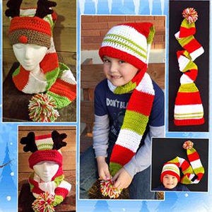 Long Tail Scarf Hat Crochet PATTERN