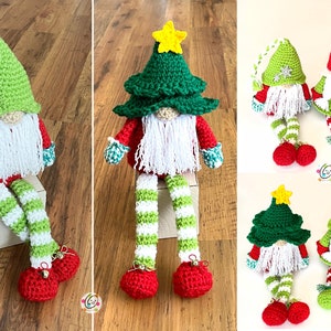 gnome christmas dress Gnome Girl with Plaid Outfit Christmas Figurine - 12.5"