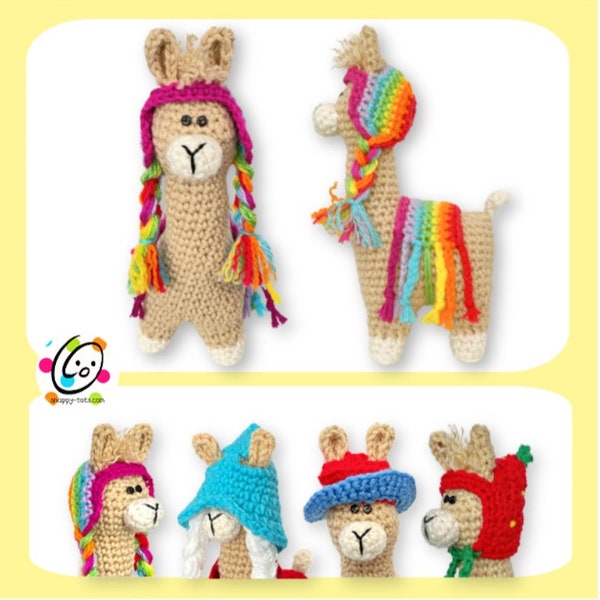 Mini Dress-Up Llama Crochet Pattern