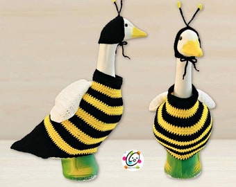 Bumblebee Goose Costume Crochet Pattern