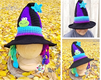 Funky Witch and Wizard Hat Crochet Pattern