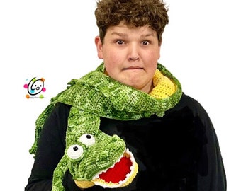 Alligator Scarf Crochet Pattern