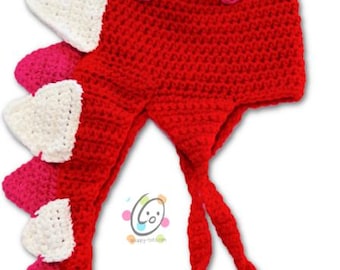 Spike the Dino Hat Crochet Pattern