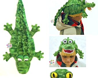 Alligator Hat Crochet Pattern