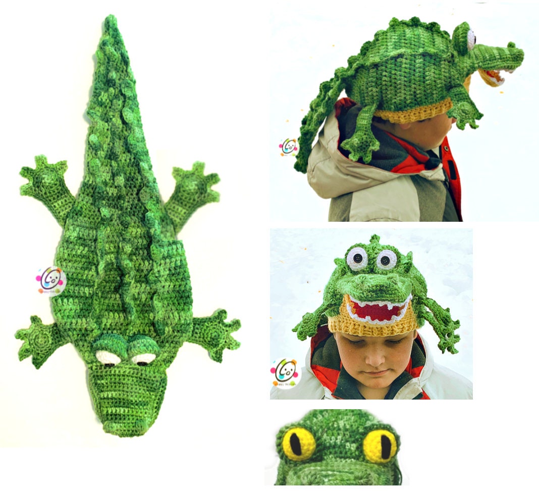 Alligator Hat Crochet Pattern