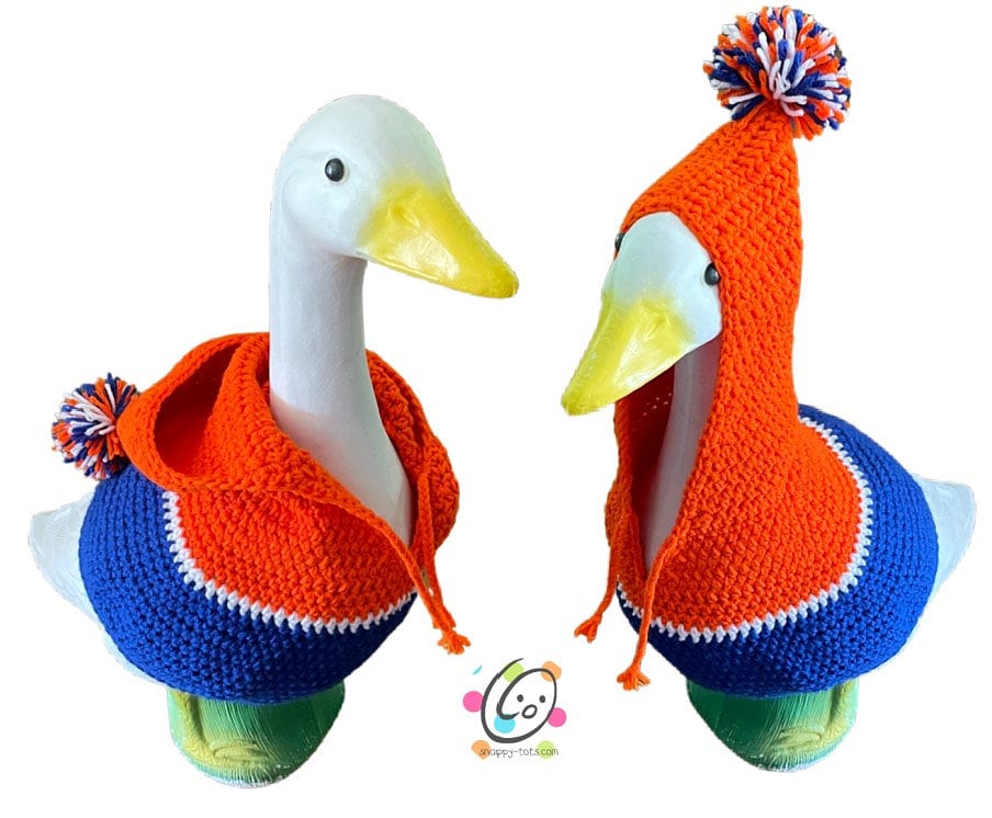 30 Hoodie Crochet Patterns: Cozy Pullovers, Animal Hoods, and Giftable Crochet Ideas 14 23-Inch Goose Hoodie Crochet Pattern