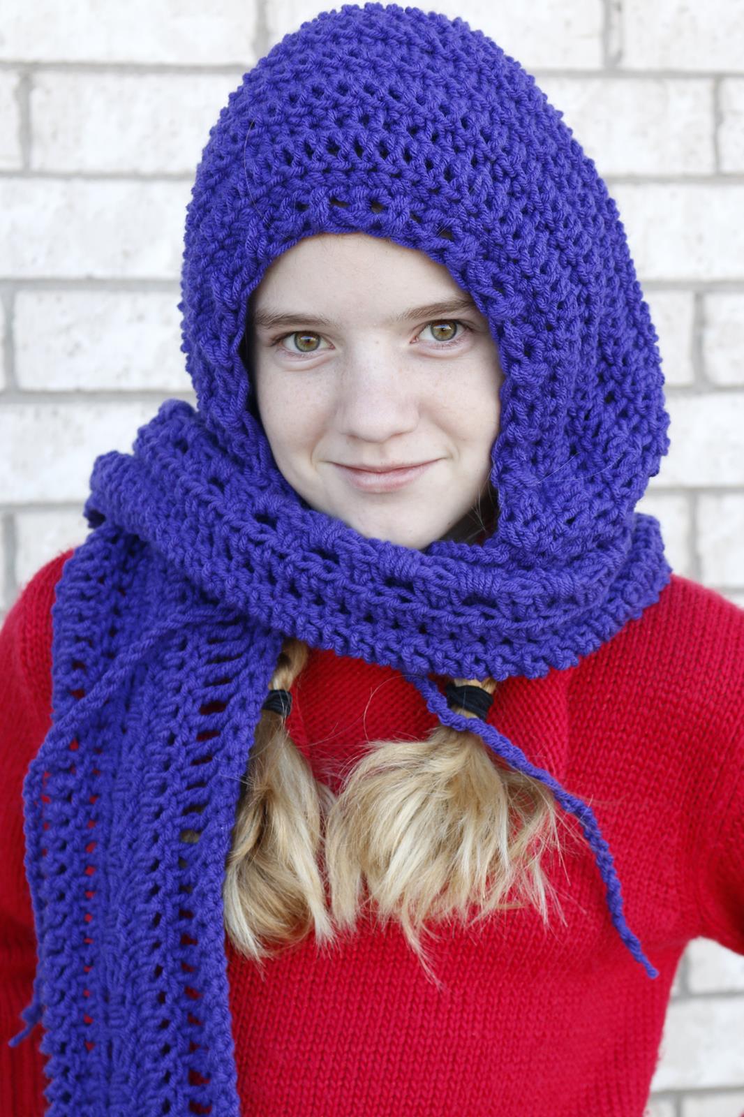 Heidi's Hooded Scarf Crochet PATTERN