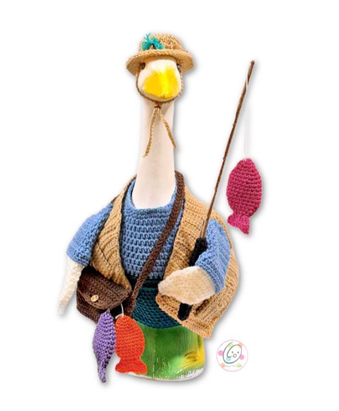 Costume da oca da portico con cappello, adatto a statue alte 58 cm