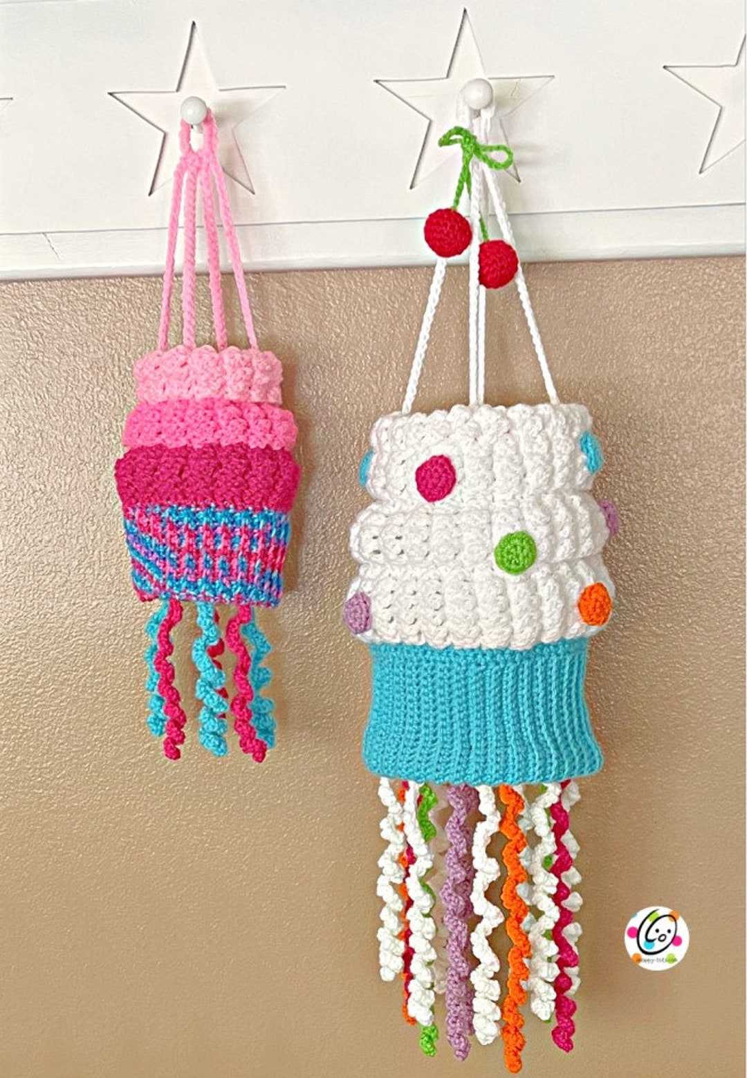 Cupcake Windsocks Crochet Pattern - Etsy