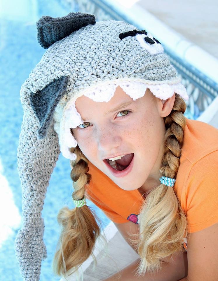 Shark Hat Crochet Pattern