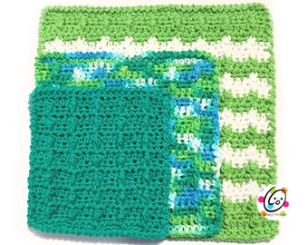 Lucky Washcloths Crochet Pattern