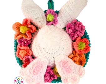 Bunny Wreath Scene Crochet Pattern