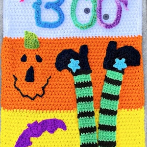 Sampler Halloween Flag Crochet Pattern
