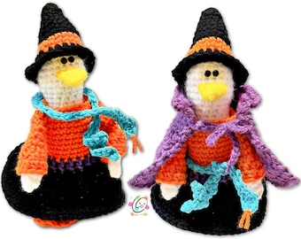 Mini Witch Dress Up Crochet Pattern. Goose not included.
