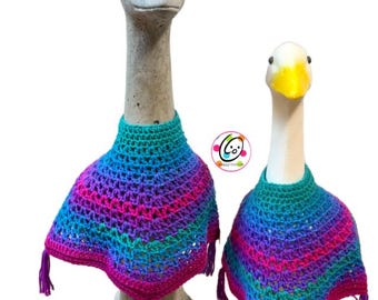 Goose Ponchos 3 sizes Crochet Pattern Pack