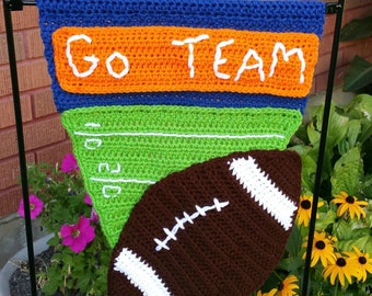 Pennant Flag football fan Crochet Pattern