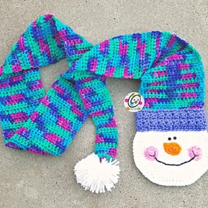 Long Tail Frosty Scarf Crochet Pattern