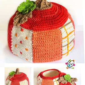 Jumbo Pumpkin Basket Crochet PATTERN