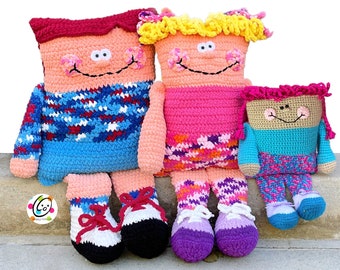 Snappy People Pillows Crochet Pattern