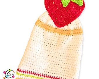 Strawberry Hanging Towel Crochet Pattern