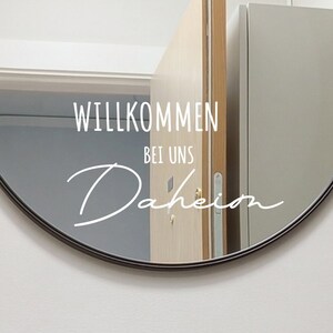 Sticker / Aufkleber "herzlich Willkommen" Fensterbild | Willkommen | Eingangstür | Spiegel