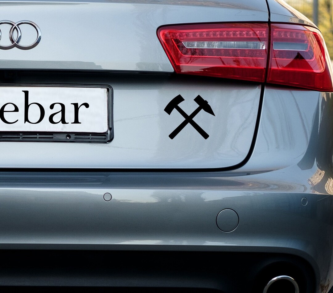 Hammer and Chisel Car Sticker | Ruhr Area Sticker, Decal | JDM Tuning ...
