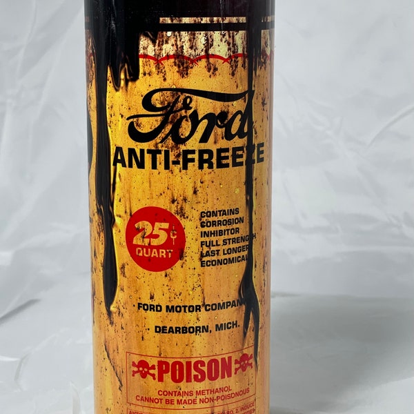 Antique Ford antifreeze tumbler