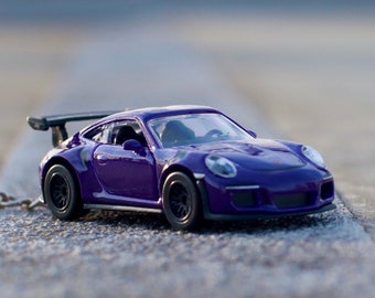 Geschenk für Männer Schlüsselband persönlich Porsche 911 GT 3 RS Auto Schlüsselanhänger Überraschung hochwertiges Geburtstagsgeschenk klein