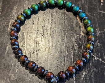 Mood Bracelet Color Changing Mood Beads and Hematite