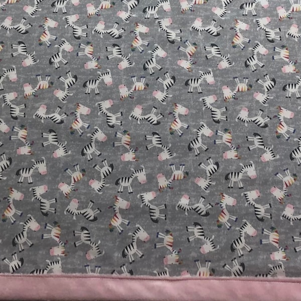 Zebra Minky Blanket Etsy