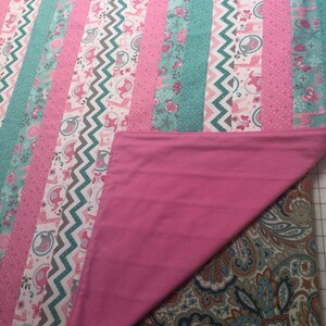 Pink & Teal Baby blanket