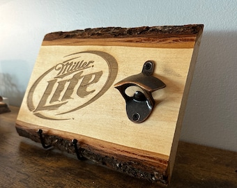 Miller Lite Sign + Bottle opener