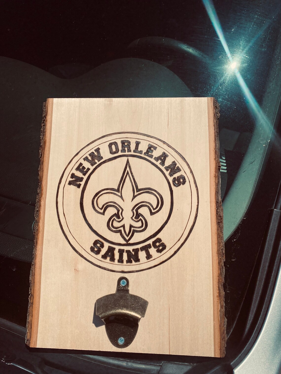 New Orleans Saints wood burning Etsy
