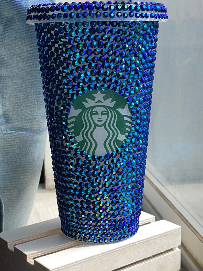 Custom Rhinestone Starbucks Cup Etsy