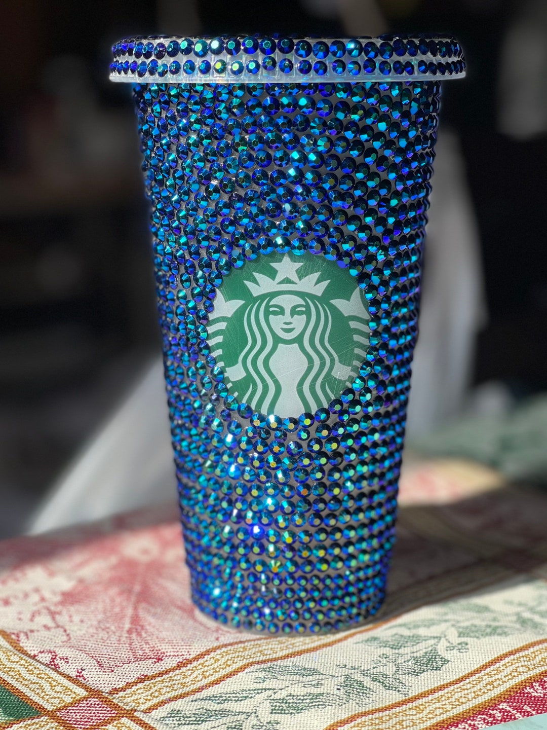 Custom Rhinestone Starbucks Cup Etsy