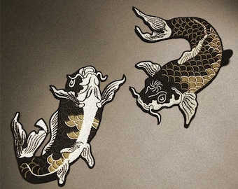 Pittura Di Artisic Del Pesce Giapponese Della Carpa (Koi) Illustrazione