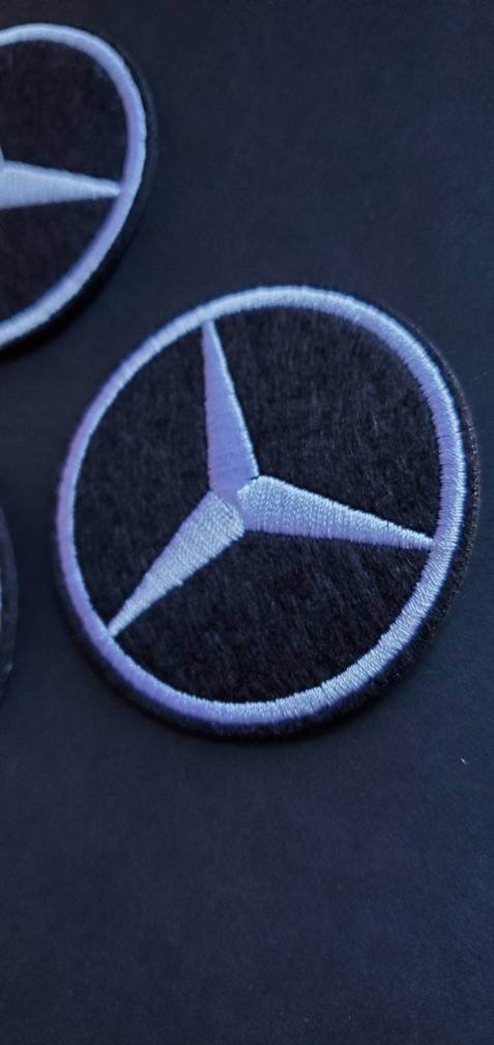 MercedesBenz Embroidered Iron On Patches 3pcs Etsy
