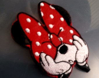Minnie Mouse Embroidered Iron On Patch