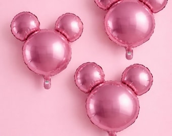 3 ballons en aluminium Mickey Mouse