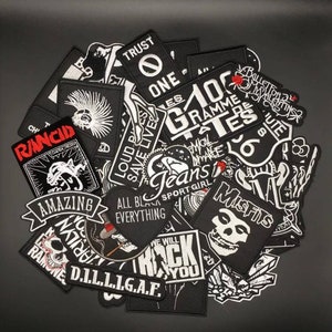 15pcs Funny Dark Humor Embroidered Iron On Patches