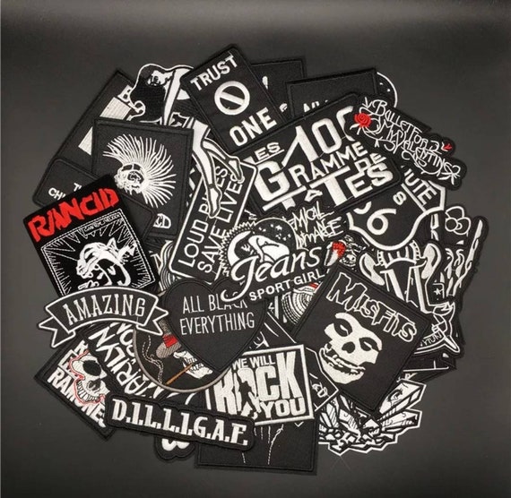 20pcs Clothes Patches (skull/punk) Sew Patches Iron-on Patches